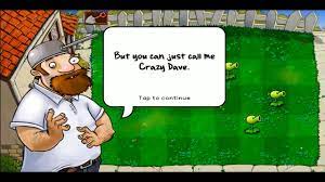 Plants VS Zombies - Crazy Dave Introduced Himself to Players - YouTube