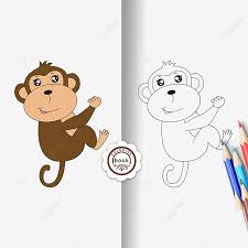 Clipart photo download all types of clipart photo here clipart. Gambar Monyet Clipart Anak Monyet Kecil Hitam Dan Putih Yang Comel Melukis Seni Garisan Hitam Dan Putih Lukisan Kanak Kanak Kad Mewarna Png Dan Psd Untuk Muat Turun Percuma
