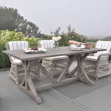 Kingsley Bate Provence French Country Grey Teak Outdoor Dining Table 96 Inch In 2020 Outdoor Teak Dining Table Teak Dining Table Outdoor Dining Table