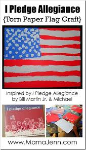 It was given publicity through the official program of the national public schools. I Pledge Allegiance Flag Craft Mama Jenn