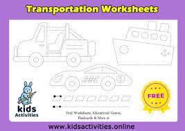 Check spelling or type a new query. Free Printable Transportation Tracing Worksheets For Kids Kids Activities