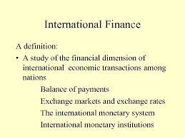 It studies economic and political issues related to international trade and finance. The Trade Theory International Economics International Trade