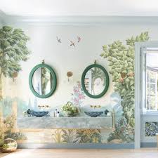 Contemporary wallpaper designs bathroom wallpaper ideas bathroom wallpapers with white background and colorful prints bathroom wallpapers nz bathroom. De Gournay On Instagram Also Sfshowcase Alexis Humiston Of Abhinteriors Has Designed Small Bathroom Wallpaper De Gournay Wallpaper Bathroom Design Gallery