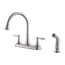 Kitchen faucet head replacement should have a tougher finish to complement your. Stainless Steel Glenfield F 036 4gfs 2 Handle Kitchen Faucet Pfister Faucets