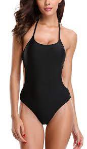 Beautyin Womens One Piece Halter Bathing Suit Low Back Bikini Swimsuit Swimwear Click On The Image For Additional Swimsuits High Waisted One Piece Swimsuits