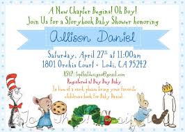 Childrens Book Themed Baby Shower Invitation Collection Featured On Hwtm Blog 12 00 Via Etsy Baby Shower Book Book Shower Storybook Baby Shower