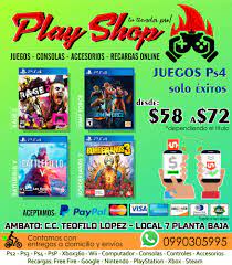 Asumirás el papel del personaje principal y deberás luchar en el campo de batalla, aunque también podrás moverte libremente e interactuar con otros personajes para forjar. Play Shop Deluxe Disponemos De Consolas Ps4 Nintendo Switch Accesorios Ps4 Ps3 Psp Switch Recargas Free Fire Fornite Play Station Xbox Nintendo