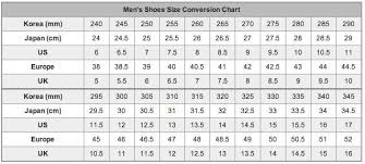 Mens Shoe Size Chart 1 002