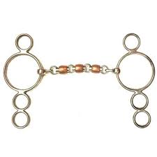 Horse Bit Copper Roller Waterford Three Ring Three Rings Horse Bits Waterford