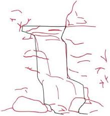 Okay lets start this first step by drawing out the rocky lining for the top of the waterfall which will be the top of the trees at the very top of the waterfall. How To Draw A Waterfall Howstuffworks
