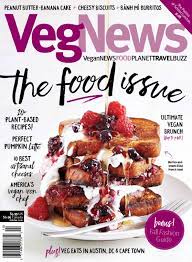 Vegnews Magazine Subscription Digital Vegan Sandwich Recipes Food Recipes Food