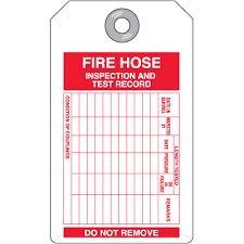 Eye washes, emergency showers, fork trucks, perform eoc rounds etc. Fire Hose Inspection Tags