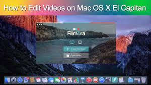 How To Edit Videos On Mac Os X El Capitan With Filmora Video Editor Youtube