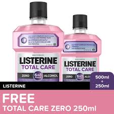 Listerine ® total care zero alcohol anticavity mouthwash fresh mint. Listerine Total Care Zero Mouthwash 500ml Free 250ml Shopee Philippines