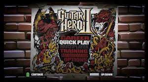 Guitar Hero Ii Rocks The 80 S Main Menu Screen Original Art Guitar Hero Original Art Hero