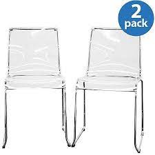 baxton studio lino transparent acrylic dining chairs set of 2 walmart com acrylic dining chairs acrylic chair clear chairs