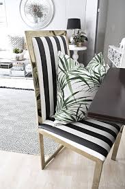 Black And White Brass Parsons Chair Covers Makeover Living Comedor Living Comedores