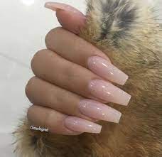 Do you struggle to decide what nail look to go for because you don't want to be clashing with the diverse outfits you've got planned? 39 Best Natural Coffin Nail Art For Your Stylel 06 Pink Acrylic Nails Pink Nails Gel Nails