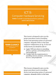 May 21, 2021 · testing candidates: Ict 9 Chs Personal Protective Equipment Equipment