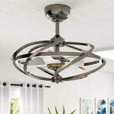 Led indoor/outdoor natural iron ceiling fan with light kit. Parrot Uncle 27 Led Ceiling Fan Lights Remote 3 Blade Chandelier Fan Reversible Ebay