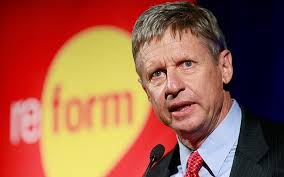 Libertarian presidential candidate Gary Johnson says time is right for 'the  party of principle' in the White House