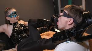 Princess spits profusely in the slaves face smears fragrant saliva on his  face with her boots