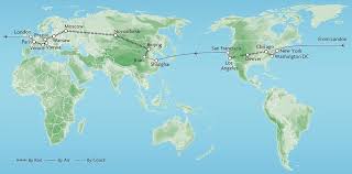 Via this route the ships can reach the west of latin america, the west of the u.s., The Route Travel From London Across The Usa China Russia And Back Through Europe Before Returning To The Uk S Capital On T Viagens Lugares Incriveis Lugares