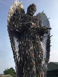 Knife angel made out of 100,000 weapons. Ala Krivov On Twitter Knife Angel By Alfie Radley Sculpture Made Out Of 100 000 Knives Sculpture Alfieradley Knives Iron Art
