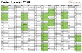 In hessen gibt es jedes jahr neben den pfingstferien auch winterferien, osterferien, sommerferien, herbstferien und weihnachtsferien. Ferien Hessen 2020 Ferienkalender Zum Ausdrucken