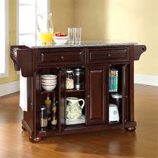 The hedon cambridge kitchen island is 36 x 51.5 x 18 inches and made from solid wood for durability. Crosley Alexandria Gray Granite Top Kitchen Island In Mahogany Kf30003ama