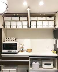 キッチンの背面収納に使っているboxはこちらです 吊り戸棚 吊り戸棚 キッチン 収納