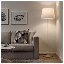 Skaftet Floor Lamp Base Brass Color White Floor Lamp Ikea