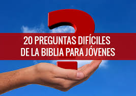 Tenemos desde preguntas atrevidas hasta preguntas de amor para tu pareja o tu amante. 20 Preguntas Dificiles De La Biblia Para Jovenes