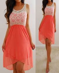 Rue 21 Ivory Coral Pink Lace Chiffon Forever Flowy Elegant Hi Dress M Nwt Fashion Dresses Pretty Outfits