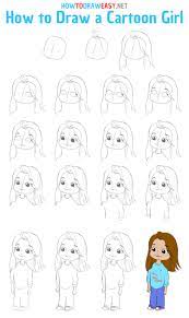 Choose different style of image effects. How To Draw A Cartoon Girl How To Draw Easy