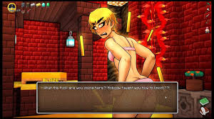 HornyCraft [ MINECRAFT PORN Hentai Game ] Ep.34 Blaze Caught Undressing her  Pink Panties 