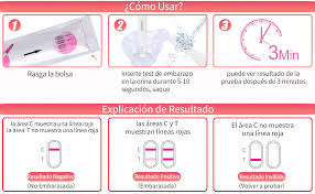Imágenes de pruebas de embarazo positivas reales de sangre. Dothnix Test De Embarazo Prueba De Embarazo Resultado Rapido Formato Economico 25miu Ml Rosa 3pc Amazon Es Salud Y Cuidado Personal