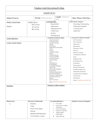 Planning a lesson is one of the teacher's core function. Lesson Plan Template