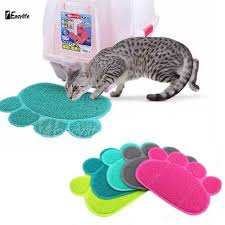 Paw Shape Dog Puppy Cat Pvc Placemat Pet Dish Bowl Feeding Food Mat Wipe Clean Dishes Feeders Dog Supplies Zeppy Pet Accessories Dog Supplies Kids Rugs