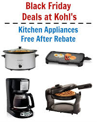Popular picks in kitchen appliances. Kitchen Appliance Deals At Kohl S 3 Appliances For Free After Rebate Thrifty Nw Mom