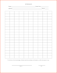 12 Blank Attendance Sheet Survey Template Words