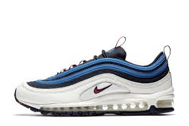 Nike Air Max 97 Black And Blue Mens Pin On Street Sneakers