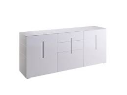Conforama meuble tele pas cher ou d occasion sur rakuten. Buffet Design Blanc Laque 2 Portes 3 Tiroirs Ted Vente De Miliboo Conforama