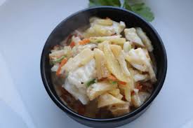Creamy Quot Terre Et Mer Quot Pots Diced Fish La Mer Boiled Vegetables And Fried Lardons La Terre With All The In 2020 Cooking Boiled Vegetables Creamy Sauce