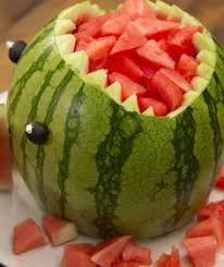 Der Melonen Hai Melonen Hai Melonen Und Snacks Fur Party