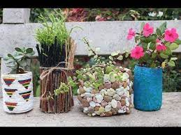 Diy Gardening 4 Amazing Planter Ideas From Waste Plastic Bottles Unique Planter Ideas Diy Plant Pots Plant Pot Diy Plastic Bottle Planter Diy Planters Pots