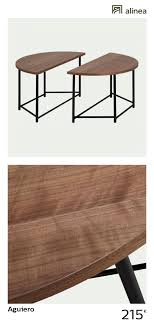 Table bistrot contemporaine de la société atelier alinea. Alinea Aguiero Table Basse Ronde Modulable Coloris Noyer Avec Pietement En Metal Les Selections Alinea Les Table Basse Ronde Table Basse Mobilier De Salon