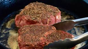 See the basics of prepping and cooking ribeyes, answers to common questions and top a ribeye steak comes from the back of a steer toward the steer's head. Blackened Steak Steakhouse Style Gritsandpinecones Com
