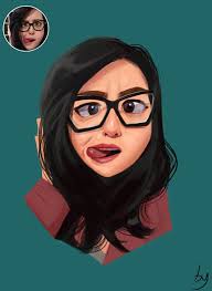 Semi Realistic Portraits By Kyozilla Artcorgi Commission Art Portraits Cartoons Anime Art Paintings And More Cartoon Art Styles Portrait Cartoon Portrait Illustration