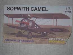 ~ 19 ~ 4 construction of scale model 4.1 preparations preparation for building the balsa model involved first accumulating all the necessary tools, equipment and materials. Sopwith Camel 1 4 Scale Von Mick Reeves Rc Network De